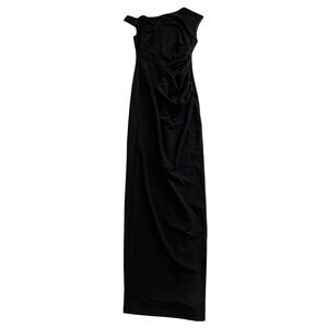 YH & CO Genie Off The Shoulder Maxi Dress in Black